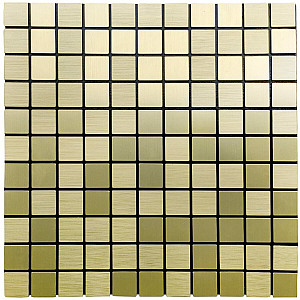 Самоклеюча алюмінієва плитка 300х300х3мм Зелене золото мозаїка SW-00001168