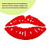 Дзеркальний декор акриловий самоклеючий Губи червоні, 2шт (D) SW-00002500