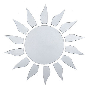 Дзеркальний декор акриловий самоклеючий срібло,15шт (D) SW-00002501