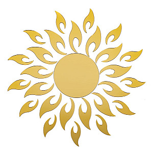 Дзеркальний декор акриловий самоклеючий золото, 27шт (D) SW-00002503