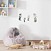 Дзеркальний декор акриловий самоклеючий Котики срібло, 4шт (D) SW-00002494