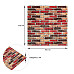 Самоклеюча декоративна 3D панель 700х770х3мм Катиринославська цегла (047-3) SW-00000695