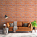 Декоративна 3D панель самоклейка 700х770х3мм Руда Катеринославська цегла (044-3) SW-00000696