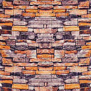 Декоративна 3D панель самоклейка 700х770х3мм Піщаник Катиринославська цегла (045-3) SW-00000692