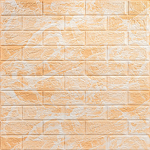 Декоративна 3D панель самоклейка 700х770х3мм Мармур жовтий (062-3) SW-00000694