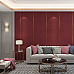 Лляні теплі шпалери на самоклейці 2800х650х2мм Бардо меланж (D) SW-00001492
