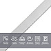 Молдинг 5000х18х1мм Сріблявий SW-00002684