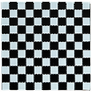Мозаїка з декоративного скла 298х298х4,5мм Шахматка SW-00002366
