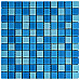 Мозаїка з декоративного скла 298х298х4,5мм Блакитна SW-00002354