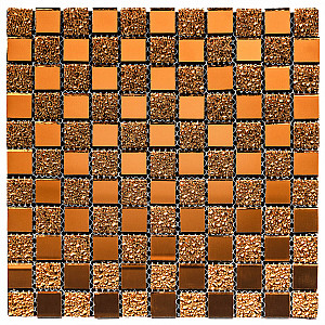 Мозаїка з декоративного скла 298х298х4,5мм Оранж SW-00002360