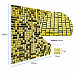 Мозаїка дзеркальна 298х298х4,5мм Золото SW-00002372