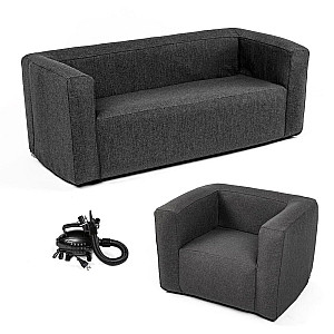 Комплект надувних меблів диван і крісло Сірий SW-00002658