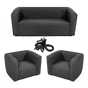 Комплект надувних меблів диван і 2 крісла Сірий SW-00002659