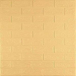 Панель стінова 3D 700х770х2мм Жовто-пісочний SW-00001909