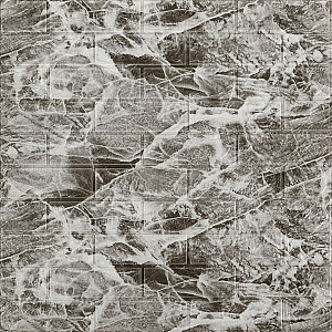 Панель стінова 3D 700х770х2мм (061-2) Мармур Чорний SW-00001912