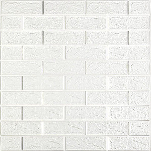 Панель стінова 3D 700х770х2мм Білий SW-00001914