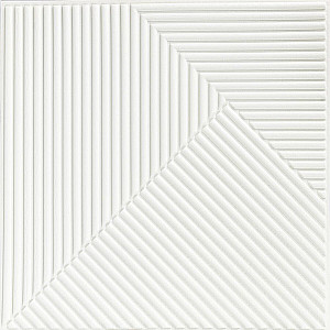 Самоклеюча декоративна 3D панель Бамбук Білий 500х500х5мм SW-00002877