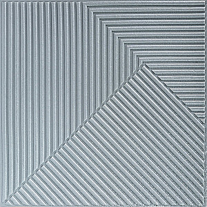 Самоклеюча декоративна 3D панель 500х500х5мм Бамбук Сірий SW-00002878