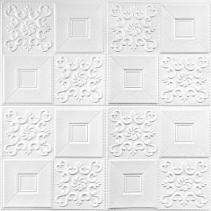 Самоклеюча декоративна настінно-стельова 3D панель фігури 700х700х5мм (114) SW-00000006