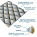Панель стінова 3D 675х675х6мм Ромб сірий SW-00001986
