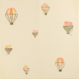 Панель стінова 3D 700х700х4мм Повітряні кулі рогожка SW-00001973