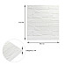 Самоклеюча декоративна 3D панель Камінь біла бита цегла700х770х5мм (180) SW-00000426