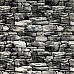 Декоративна 3D панель самоклейка 700х770х5мм Чорний камінь Катеринославський (040) SW-00000483