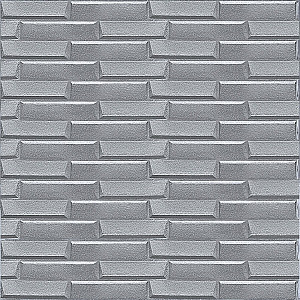 3D панель самоклеюча кладка 770х700х5мм Срібло (034) SW-00000217