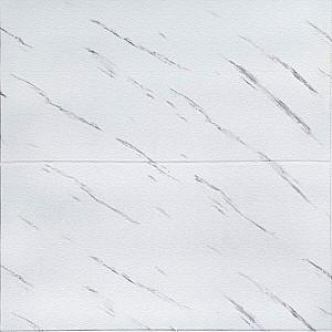 Самоклеюча 3D панель 700х700х4мм Біла мармурова плитка (364) SW-00001142