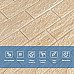 Самоклеюча декоративна 3D панель 700х770х5мм Бежева смужка цегла (184) SW-00000489