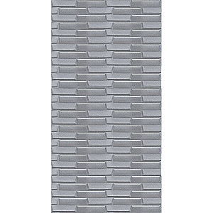 Самоклеюча 3D панель 3080x700x5мм Кладка Срібло SW-00001760