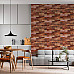Самоклеюча 3D панель 19600x700x3мм Коричнева Катеринославська Цегла SW-00001469