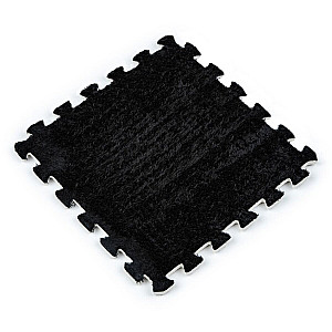 Підлога-пазл плюшевий 30х30х1см Чорний (D) SW-00002078