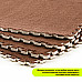 Підлога-пазл плюшевий 60х60х1см Коричневий (D) SW-00002083