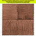 Підлога-пазл плюшевий 60х60х1см Коричневий (D) SW-00002083