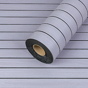 Покриття вінілове самоклеюче 3D рейки Білий Графіт 600х2900х3мм SW-00002900