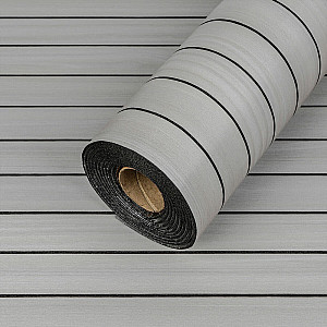 Покриття вінілове самоклеюче 3D рейки Білий Шпон 600х2900х3мм SW-00002904