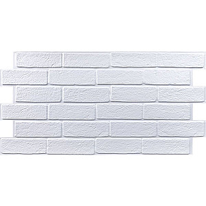 Декоративна ПВХ панель 960х480х4мм Біла цегла SW-00001427