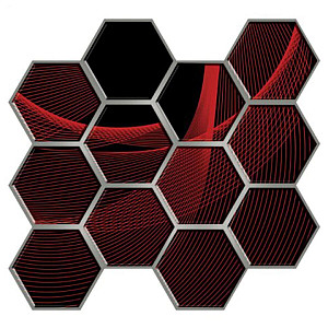 Декоративна ПВХ плитка на самоклейці 275х285х4мм Соти, ціна за 1 шт. (СПП-503) SW-00000667