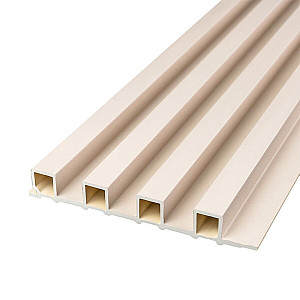 Рейка декоративна WPC стінова 3000х165х23мм Молочний SW-00001858