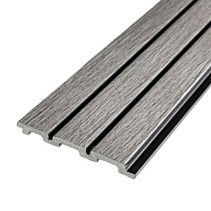 Рейка декоративна PS 2900х115х12мм Світло-сірий дуб SW-00001740