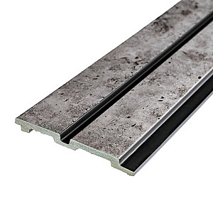 Рейка декоративна PS 2900х118х12мм Бетон із золотими вкрапленнями SW-00001752