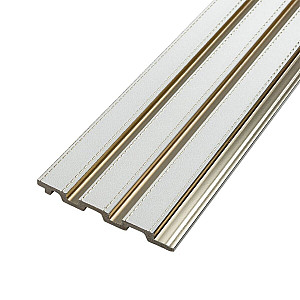 Рейка декоративна PS 2900х115х12мм Під білу шкіру із золотом SW-00002130