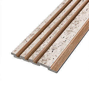 Рейка декоративна PS 2900х118х11мм Світлий мармур із золотими вкрапленнями 2900х120х11мм SW-00002141-