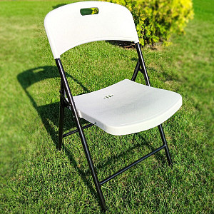 Складний стілець 46х52х79см Білий SW-00001609