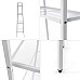 Стелаж-етажерка чотириярусний з металу 60х35х148см Білий SW-00002104