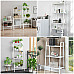 Стелаж-етажерка чотириярусний з металу 60х35х148см Білий SW-00002104