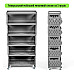 Стелаж універсальний для зберігання п'ятиярусний 60х30х123см SW-00002261