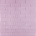 3D панель самоклеюча 700х770х3мм цегла Світло - фіолетова (015-3) SW-00000574