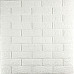 3D панель самоклеюча 700х770х3мм цегла Біла (001-3) SW-00000174